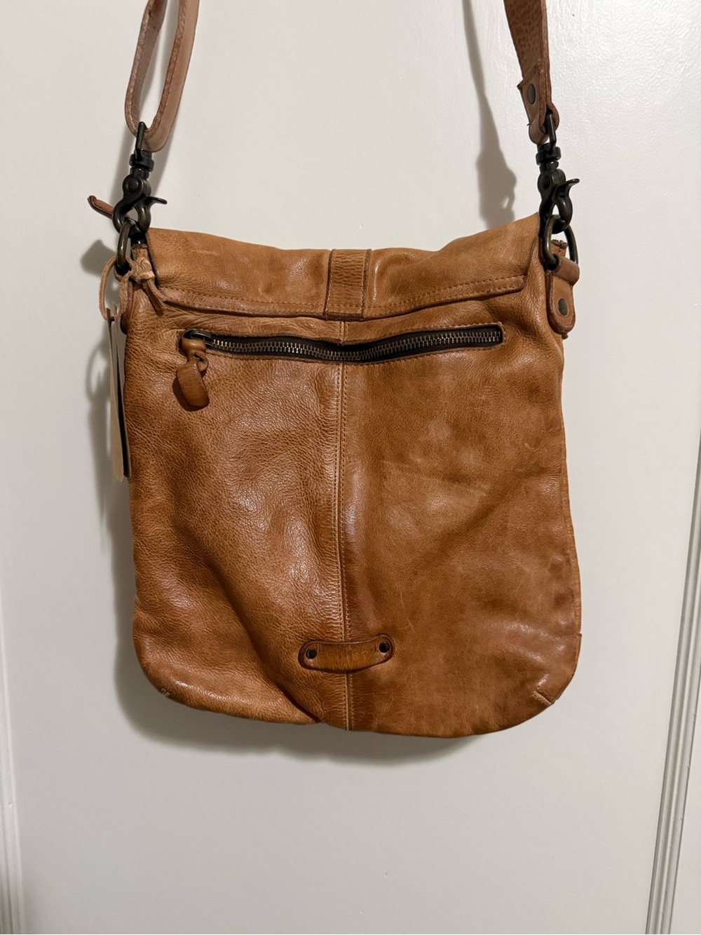 NWT BEDSTU Jack Leather Crossbody Shoulder Bag - Tan - Picture 4 of 9